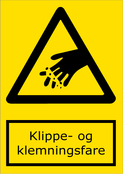 Klippe- og klemningsfare