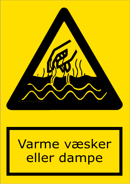 Varme væsker eller dampe