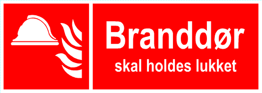 Branddør skal holdes lukket