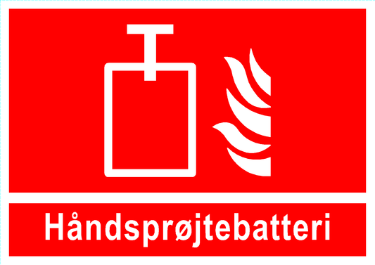 Håndsprøjtebatteri
