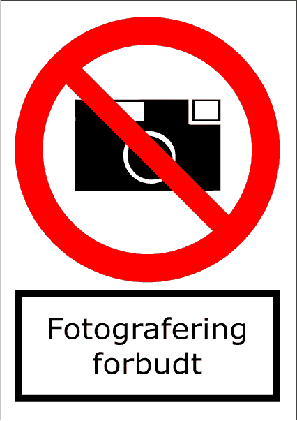 Fotografering forbudt