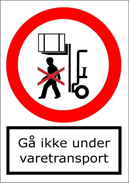 Gå ikke under varetransporter