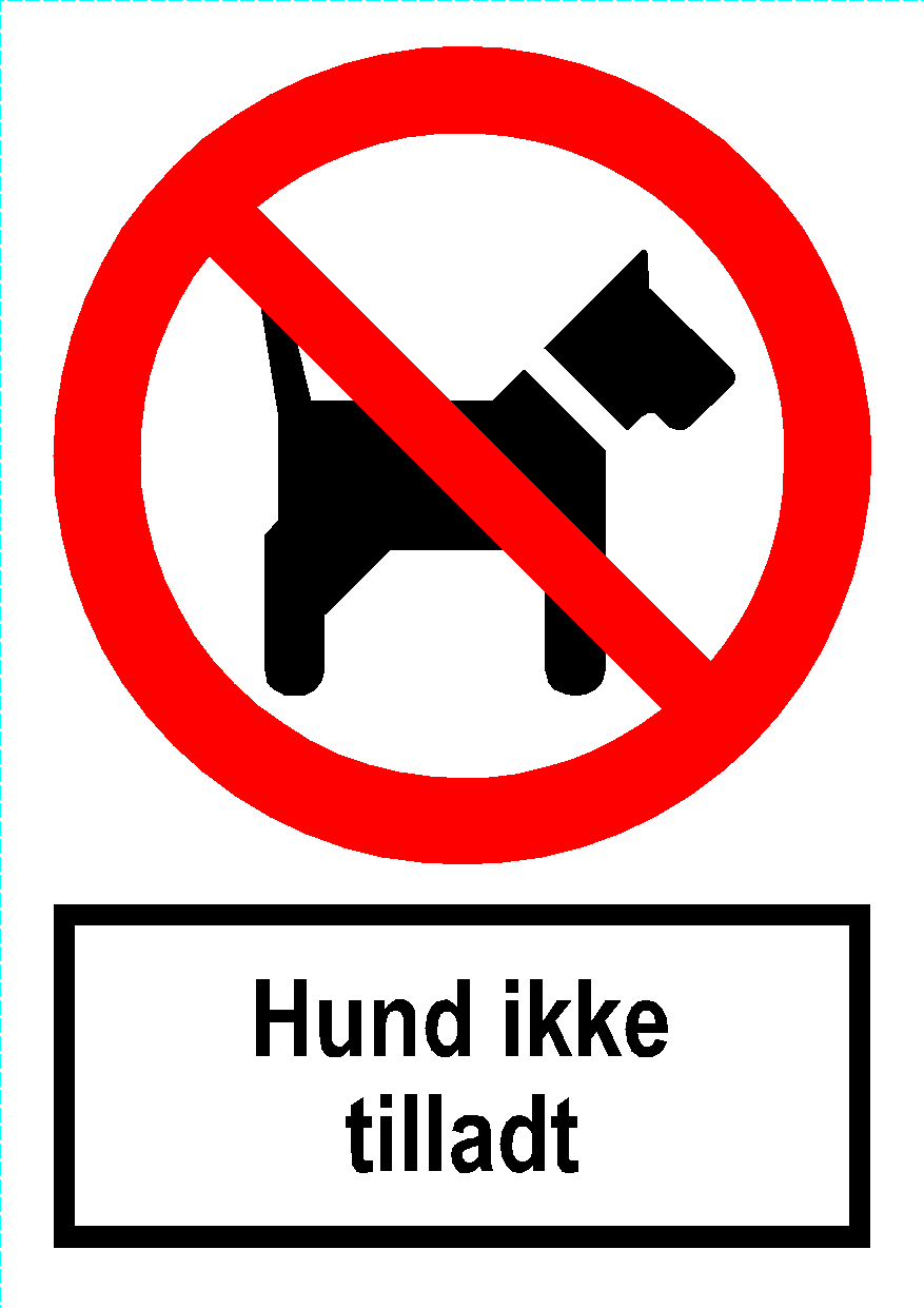Hund ikke tilladt