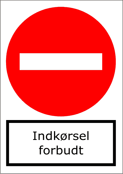 Indkørsel forbudt