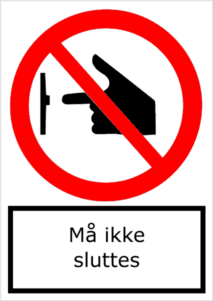 Må ikke sluttes