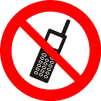 Mobiltelefon forbudt