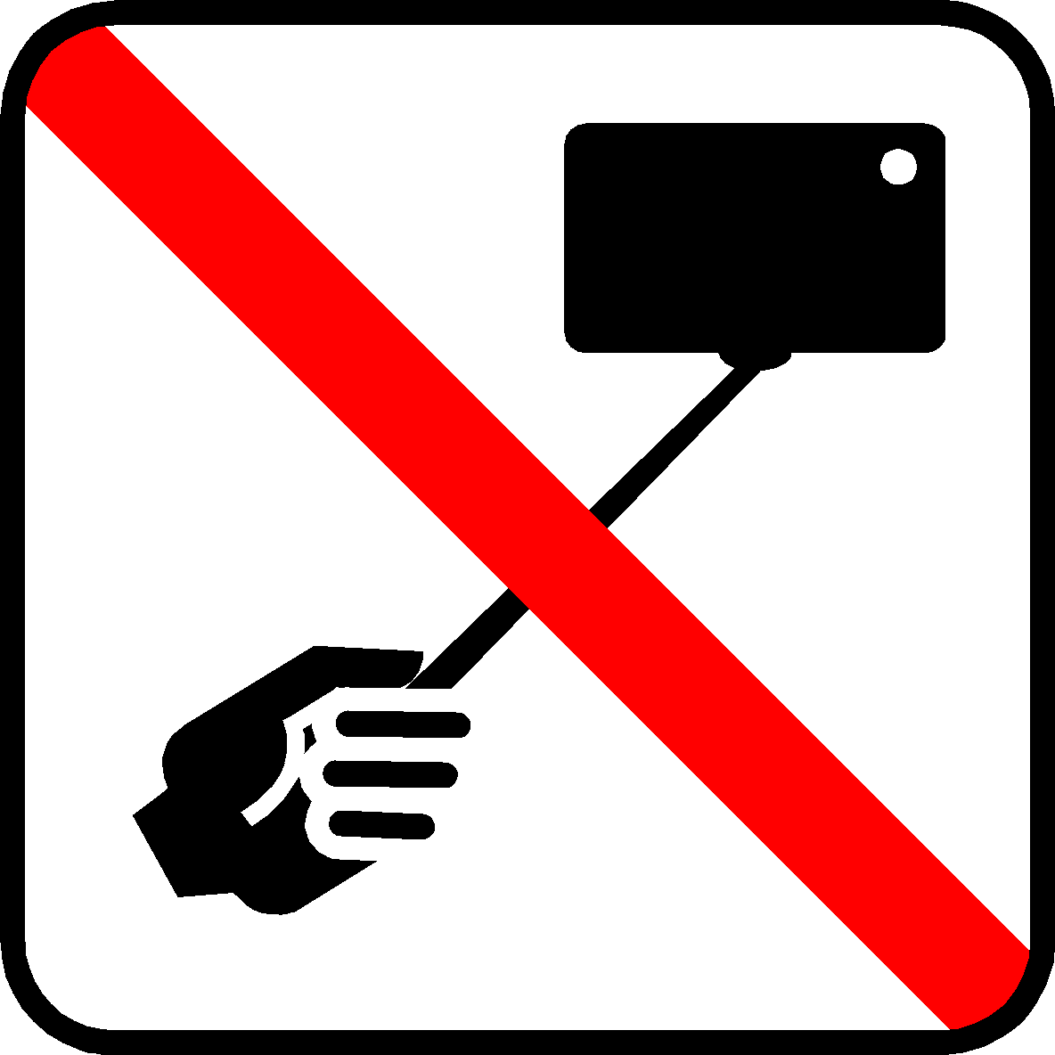 Selfiestang forbudt
