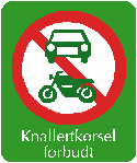 Motor-/knallertkørsel forbudt