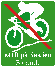 Mountainbike på søstien forbudt