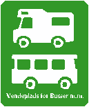 Vendeplads for busser m.m.