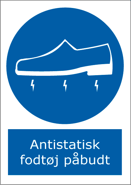 Antistatisk fodtøj påbudt