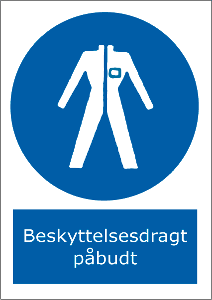 Beskyttelsesdragt påbudt