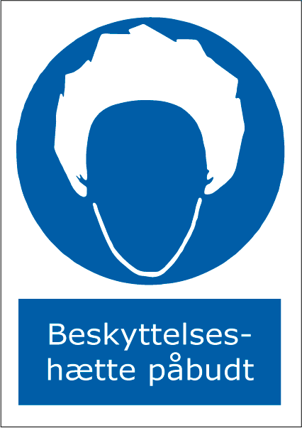 Beskyttelseshætte påbudt