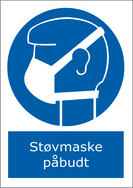 Støvmaske påbudt