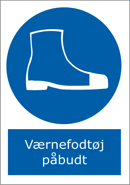 Værnefodtøj påbudt