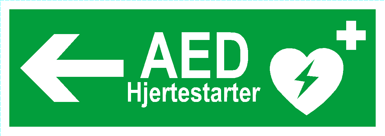 Hjertestarter AED venstre