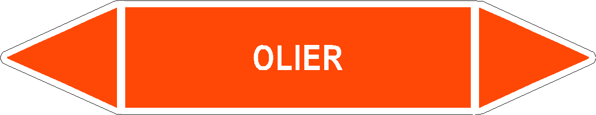 Rørlabel - Olier - orange