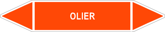 Rørlabel - Olier - orange
