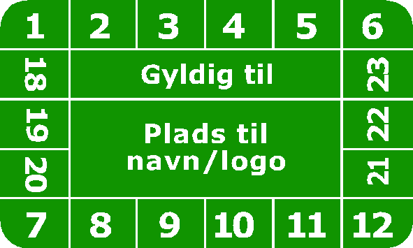 Grøn gyldig til (lovpligtig eftersyn)