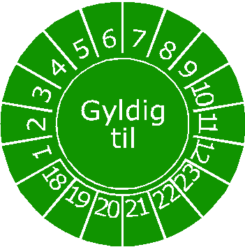Grøn næste afprøvning rund (lovpligtig eftersyn)