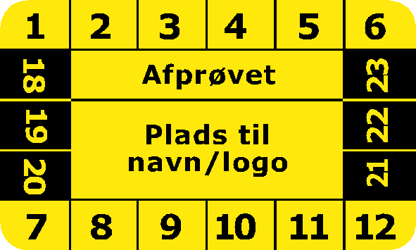 Gul afprøvet (første eftersyn)