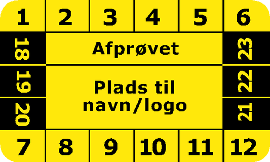 Gul afprøvet (første eftersyn)