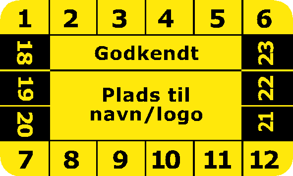 Gul godkendt (første eftersyn)