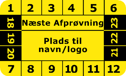 Gul næste afprøvning (første eftersyn)