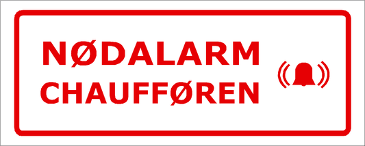 Nødalarm chauffør