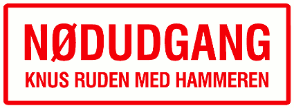 Nødudgang Hammer - dobbeltsidet