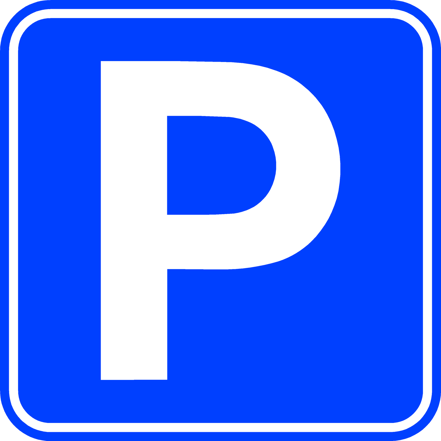 Parkering blå